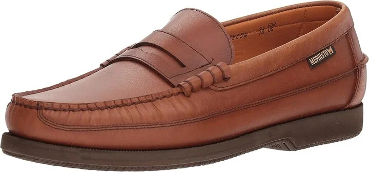 Mephisto Cap Vert Men's Slip on Shoes Rust Smooth Leather : EU 43.5 (US Men's 9.5) D - Medium - Image 2