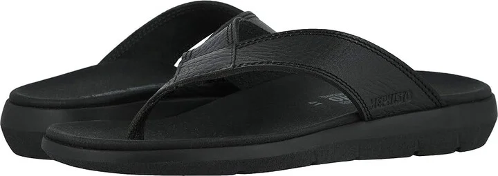 Mephisto Charly Men's Sandals Black Grain : EU 41 (US Men's 7) D - Medium, Leather