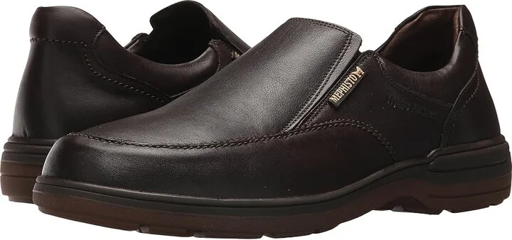 Mephisto Davy Men's Slip-on Dress Shoes Dark Brown Riko : EU 42.5 (US Men's 8.5) D - Medium, Leather