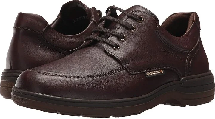 Mephisto Douk Men's Lace up casual Shoes Chestnut Riko : EU 41 (US Men's 7) D - Medium, Leather