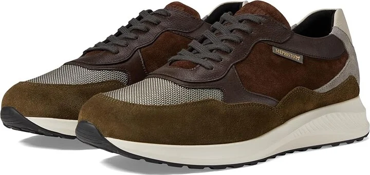 Mephisto Driss Men's Lace-up Boots Khaki : EU 46 (US Men's 12) D - Medium, Leather