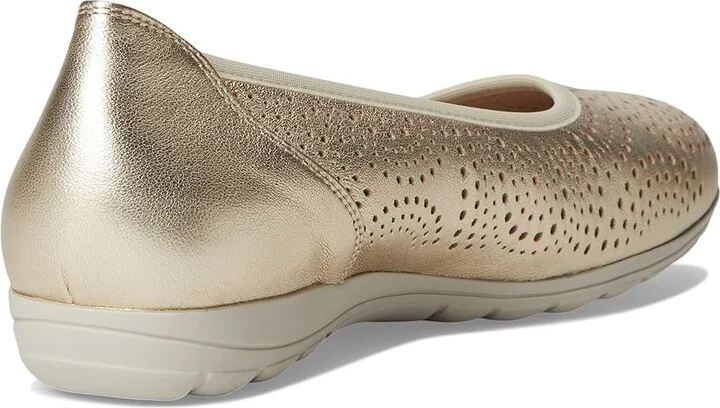 Mephisto Elsie Perf Women's Slip on Shoes Gold Charm : EU 35 (US Women's 5) B - Medium, Nubuck - Image 4