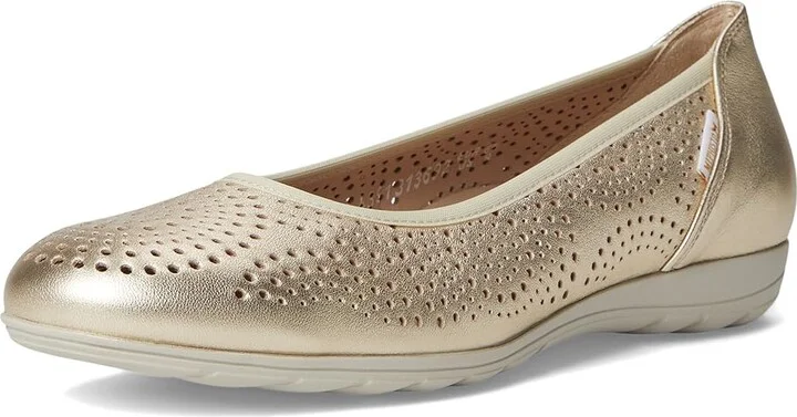 Mephisto Elsie Perf Women's Slip on Shoes Gold Charm : EU 35 (US Women's 5) B - Medium, Nubuck - Image 5
