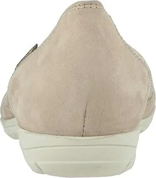 Mephisto Elsie Perf Women's Slip on Shoes Light Taupe Bucksoft : EU 35 (US Women's 5) B - Medium, Nubuck - Image 5