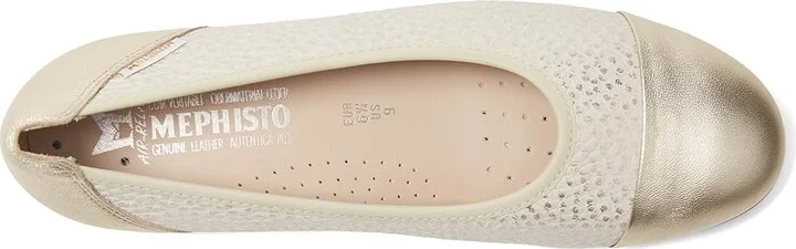 Mephisto Erika 1 Women's Flat Shoes Light Sand Charm : EU 40 (US Women's 10) B - Medium, Full Grain leather - Image 2