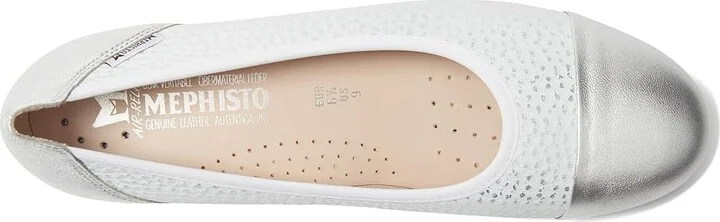 Mephisto Erika 1 Women's Flat Shoes Silver Charm : EU 36.5 (US Women's 6.5) B - Medium, Full Grain leather - Image 2