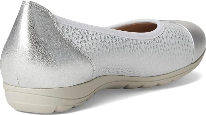 Mephisto Erika 1 Women's Flat Shoes Silver Charm : EU 36.5 (US Women's 6.5) B - Medium, Full Grain leather - Image 4