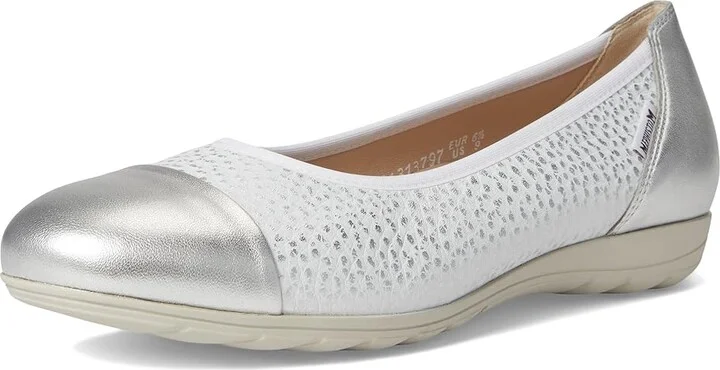 Mephisto Erika 1 Women's Flat Shoes Silver Charm : EU 36.5 (US Women's 6.5) B - Medium, Full Grain leather - Image 5