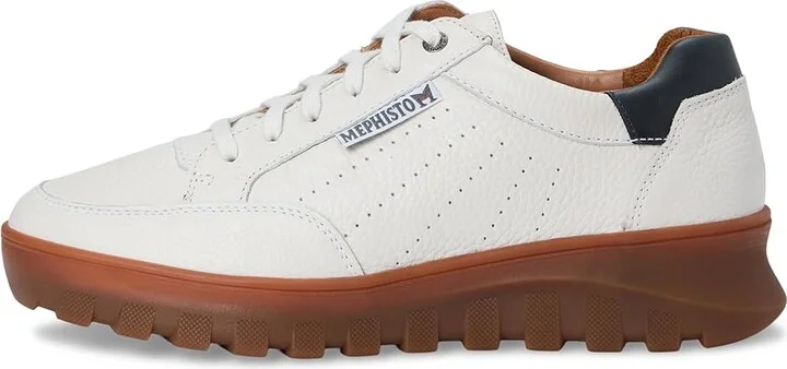 Mephisto Flynn Men's Shoes Off-White : EU 41 (US Men's 7) D - Medium, Lace/Leather/Nubuck - Image 6