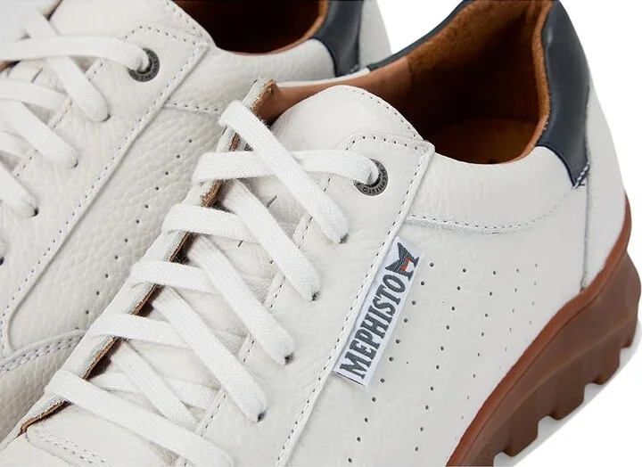 Mephisto Flynn Men's Shoes Off-White : EU 41 (US Men's 7) D - Medium, Lace/Leather/Nubuck - Image 7
