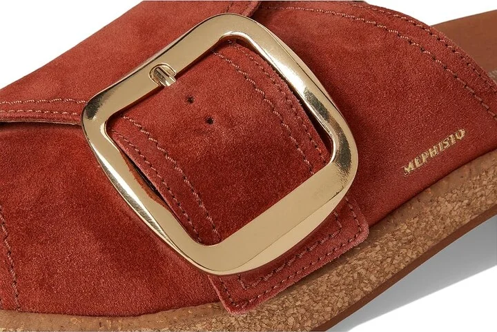 Mephisto Foline Women's Sandals Chili : EU 39 (US Women's 9) B - Medium, Suede - Image 7