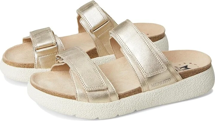 Mephisto Gayle Women's Sandals Gold Charm : EU 40 (US Women's 10) B - Medium, Leather