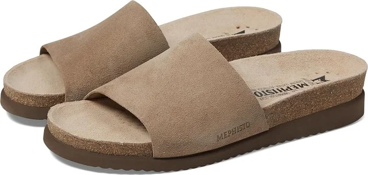 Mephisto Hanik Women's Shoes Warm Grey Suede : EU 35 (US Women's 5) B - Medium, Leather