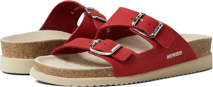Mephisto Harmony Women's Sandals Red Sandalbuck : EU 42 (US Women's 12) B - Medium, Leather