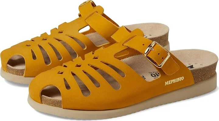 Mephisto Hedina Women's Shoes Ochre Nubuck : EU 36 (US Women's 6) B - Medium, Suede