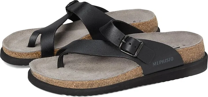 Mephisto Helen Plus Women's Sandals Black Waxy : EU 35 (US Women's 5) D - Wide, Leather