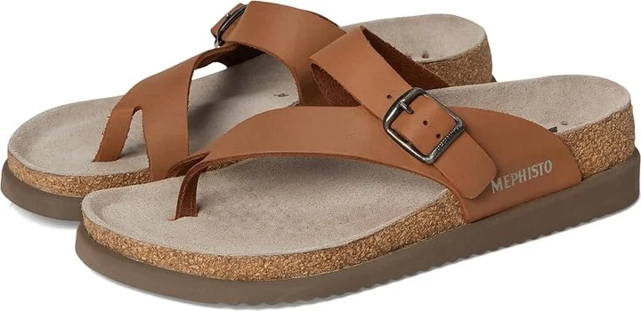 Mephisto Helen Plus Women's Sandals Camel Scratch : EU 36 (US Women's 6) B - Medium, Leather