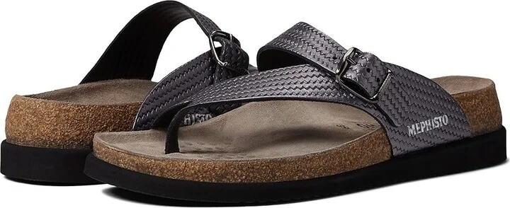 Mephisto Helen Plus Women's Sandals Grey Twist : EU 35 (US Women's 5) B - Medium, Leather