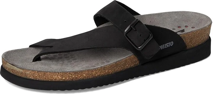 Mephisto Helen Women's Sandals Black Nubuck : EU 36 (US Women's 6) B - Medium, Suede - Image 6