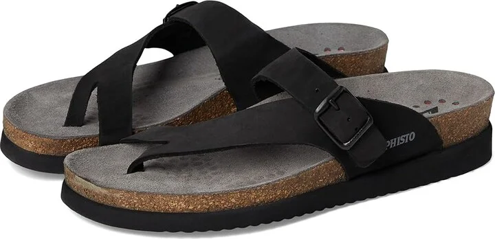 Mephisto Helen Women's Sandals Black Nubuck : EU 36 (US Women's 6) B - Medium, Suede