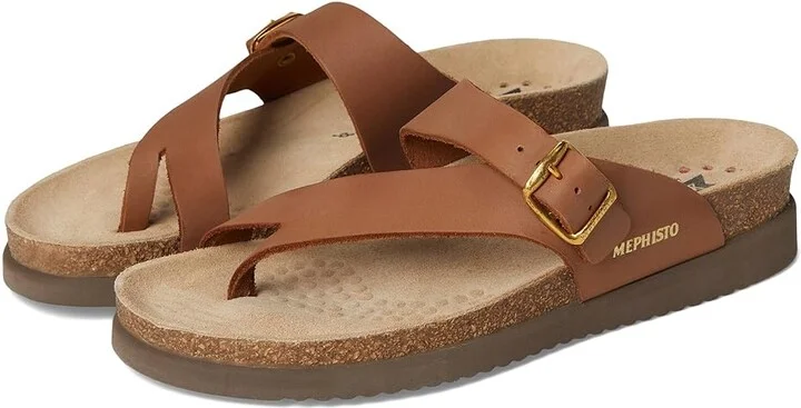 Mephisto Helen Women's Sandals Camel Scratch : EU 40 (US Women's 10) B - Medium, Leather/Suede