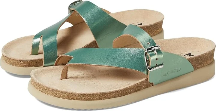Mephisto Helen Women's Sandals Green Vega : EU 35 (US Women's 5) B - Medium, Suede