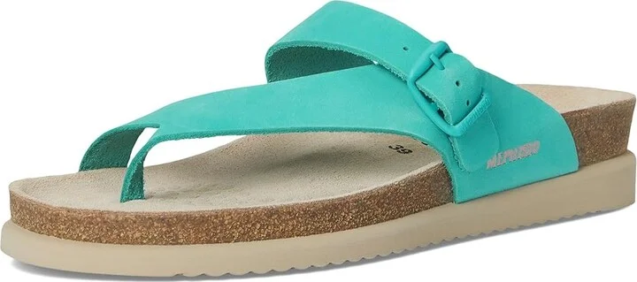 Mephisto Helen Women's Sandals Turquoise : EU 36 (US Women's 6) B - Medium, Suede - Image 5