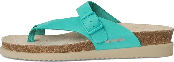 Mephisto Helen Women's Sandals Turquoise : EU 36 (US Women's 6) B - Medium, Suede - Image 6