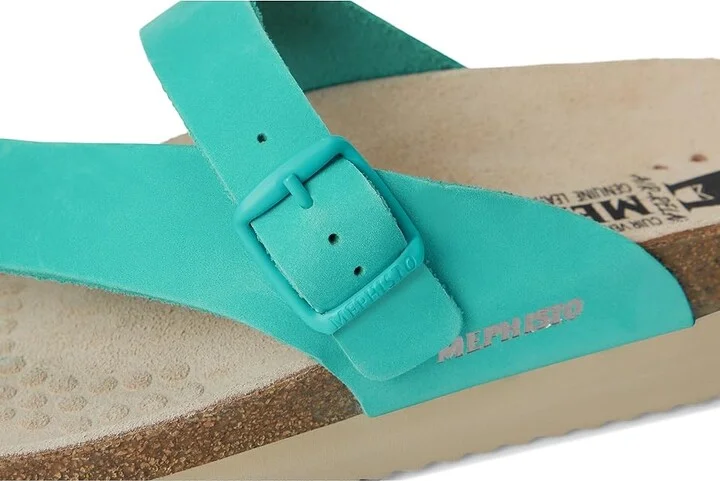 Mephisto Helen Women's Sandals Turquoise : EU 36 (US Women's 6) B - Medium, Suede - Image 7