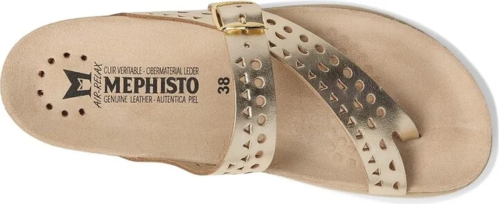 Mephisto Helena Perf Women's Sandals Gold Vega : EU 40 (US Women's 10) B - Medium, Leather - Image 2