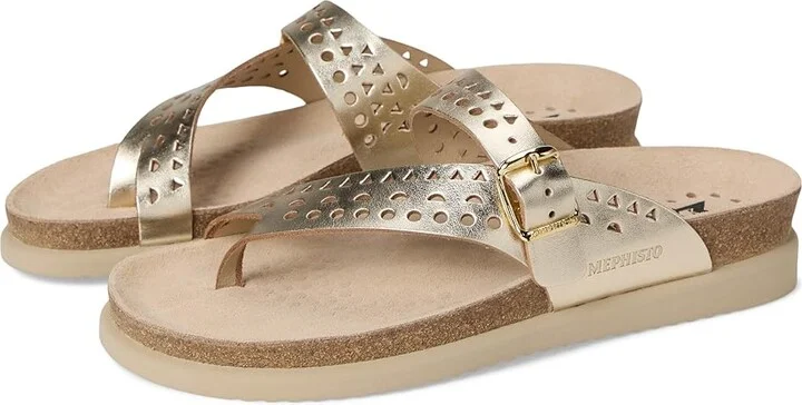 Mephisto Helena Perf Women's Sandals Gold Vega : EU 40 (US Women's 10) B - Medium, Leather