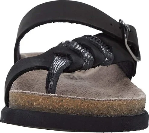 Mephisto Heleonore Women's Shoes Black Sandalbuck/Zebra : EU 36 (US Women's 6) B - Medium, Leather - Image 5