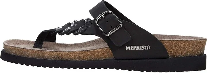 Mephisto Heleonore Women's Shoes Black Sandalbuck/Zebra : EU 36 (US Women's 6) B - Medium, Leather - Image 6