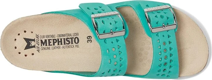 Mephisto Hester Perf Women's Sandals Turquoise : EU 37 (US Women's 7) B - Medium, Leather - Image 2