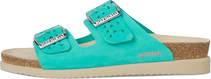 Mephisto Hester Perf Women's Sandals Turquoise : EU 37 (US Women's 7) B - Medium, Leather - Image 6