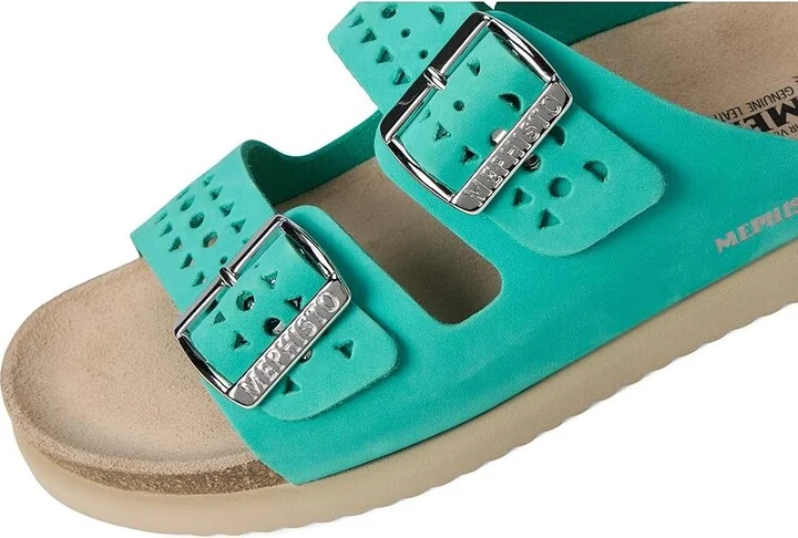 Mephisto Hester Perf Women's Sandals Turquoise : EU 37 (US Women's 7) B - Medium, Leather - Image 7