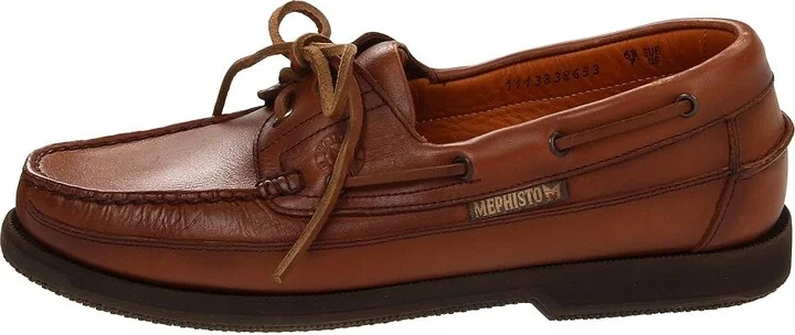 Mephisto Hurrikan Men's Lace up casual Shoes Rust Smooth Leather (Hazelnut) : EU 43.5 (US Men's 9.5) D - Medium - Image 6