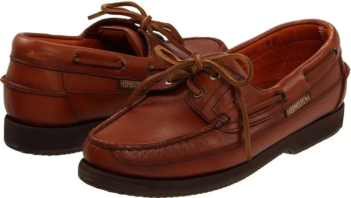 Mephisto Hurrikan Men's Lace up casual Shoes Rust Smooth Leather (Hazelnut) : EU 43.5 (US Men's 9.5) D - Medium