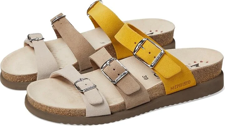 Mephisto Hyacinta Women's Shoes Light Sand Suede : EU 35 (US Women's 5) B - Medium, Leather