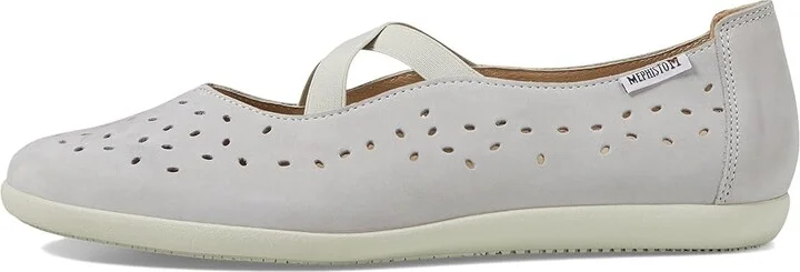 Mephisto Karla Perf Women's Shoes Light Grey : EU 38 (US Women's 8) B - Medium, Nubuck - Image 5