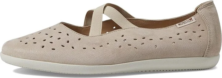 Mephisto Karla Perf Women's Shoes Light Taupe Nubuck : EU 36.5 (US Women's 6.5) B - Medium - Image 5