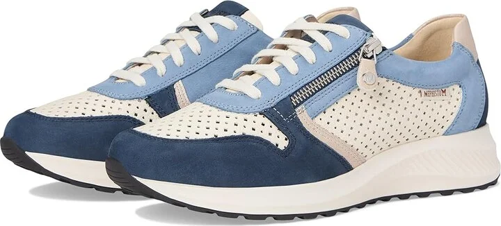 Mephisto Kim Perf Women's Shoes Jeans Blue : EU 38.5 (US Women's 8.5) B - Medium, Leather