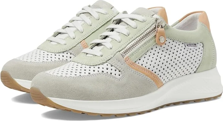 Mephisto Kim Perf Women's Shoes Stone Combo : EU 38 (US Women's 8) B - Medium, Leather