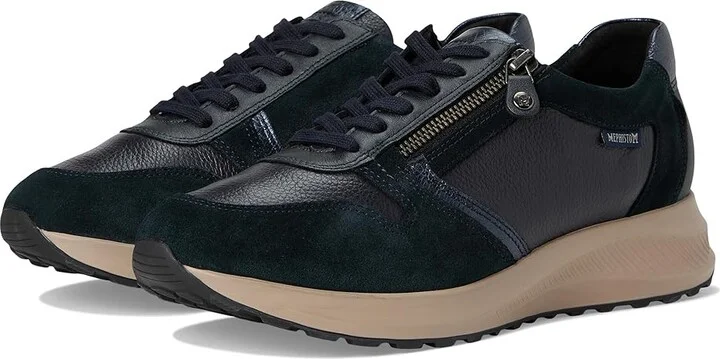 Mephisto Kim Women's Flat Shoes Navy : EU 38.5 (US Women's 8.5) B - Medium, Leather