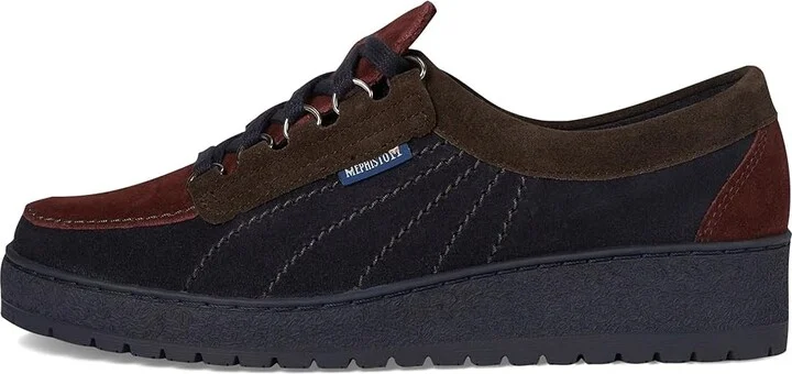 Mephisto Lady Women's Lace up casual Shoes Blue Velours : EU 39 (US Women's 9) B - Medium, Nubuck/Suede - Image 6