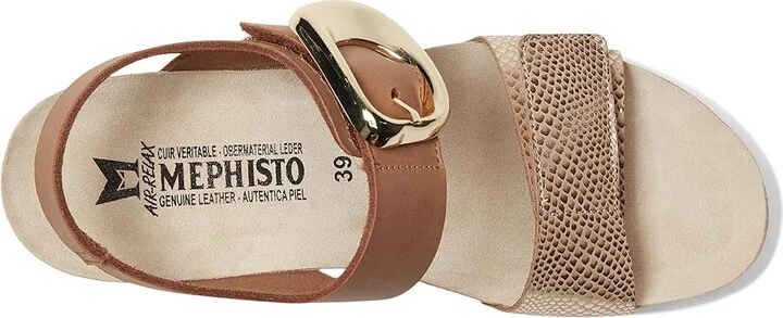 Mephisto Leandre Women's Sandals Light Sand : EU 42 (US Women's 12) B - Medium, Leather - Image 2