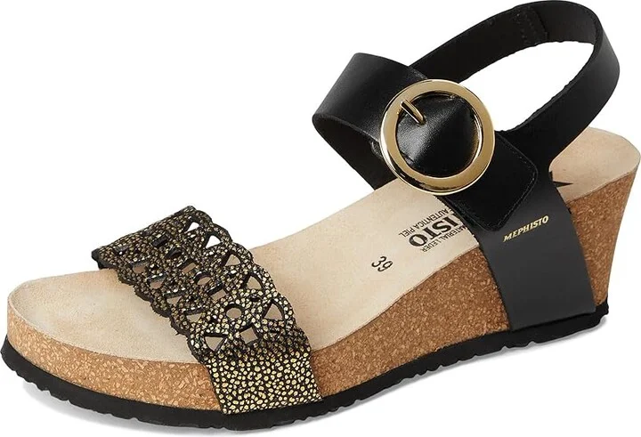 Mephisto Lee Women's Sandals Gold Condor : EU 36 (US Women's 6) B - Medium, Leather - Image 5