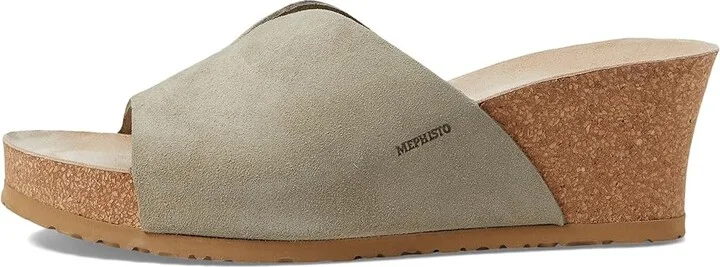 Mephisto Lisane Women's Shoes Light Khaki Suede : EU 41 (US Women's 11) B - Medium, Leather - Image 5