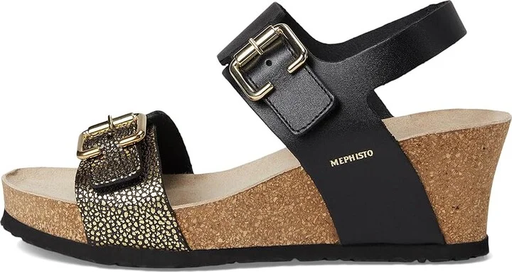 Mephisto Lissandra Women's Wedge Shoes Black Waxy/Condor : EU 36 (US Women's 6) B - Medium, Leather - Image 6