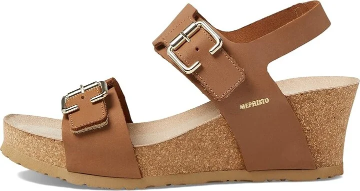 Mephisto Lissandra Women's Wedge Shoes Camel Scratch : EU 36 (US Women's 6) B - Medium, Leather - Image 5
